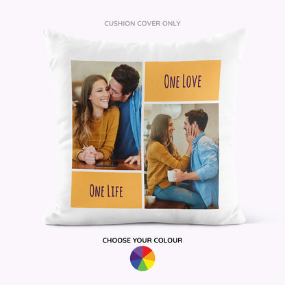 Personalised 45 x 45cm Photo Cushion Cover
